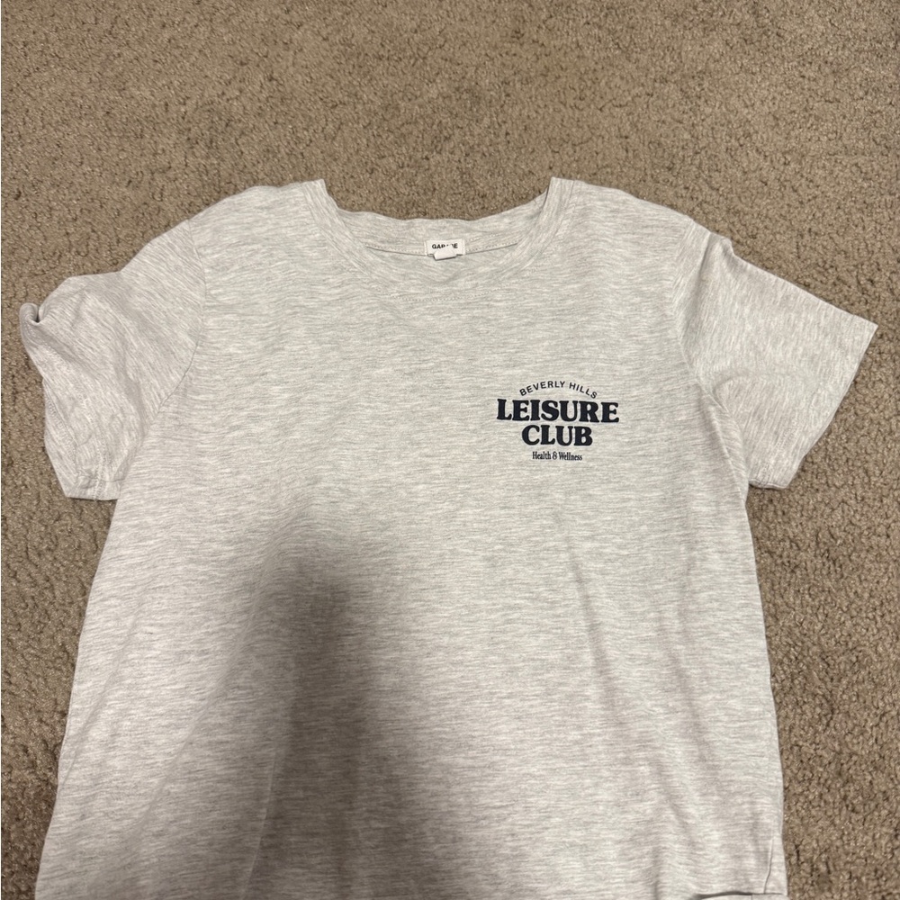 Garage Gray Kids T-Shirt with Navy Print